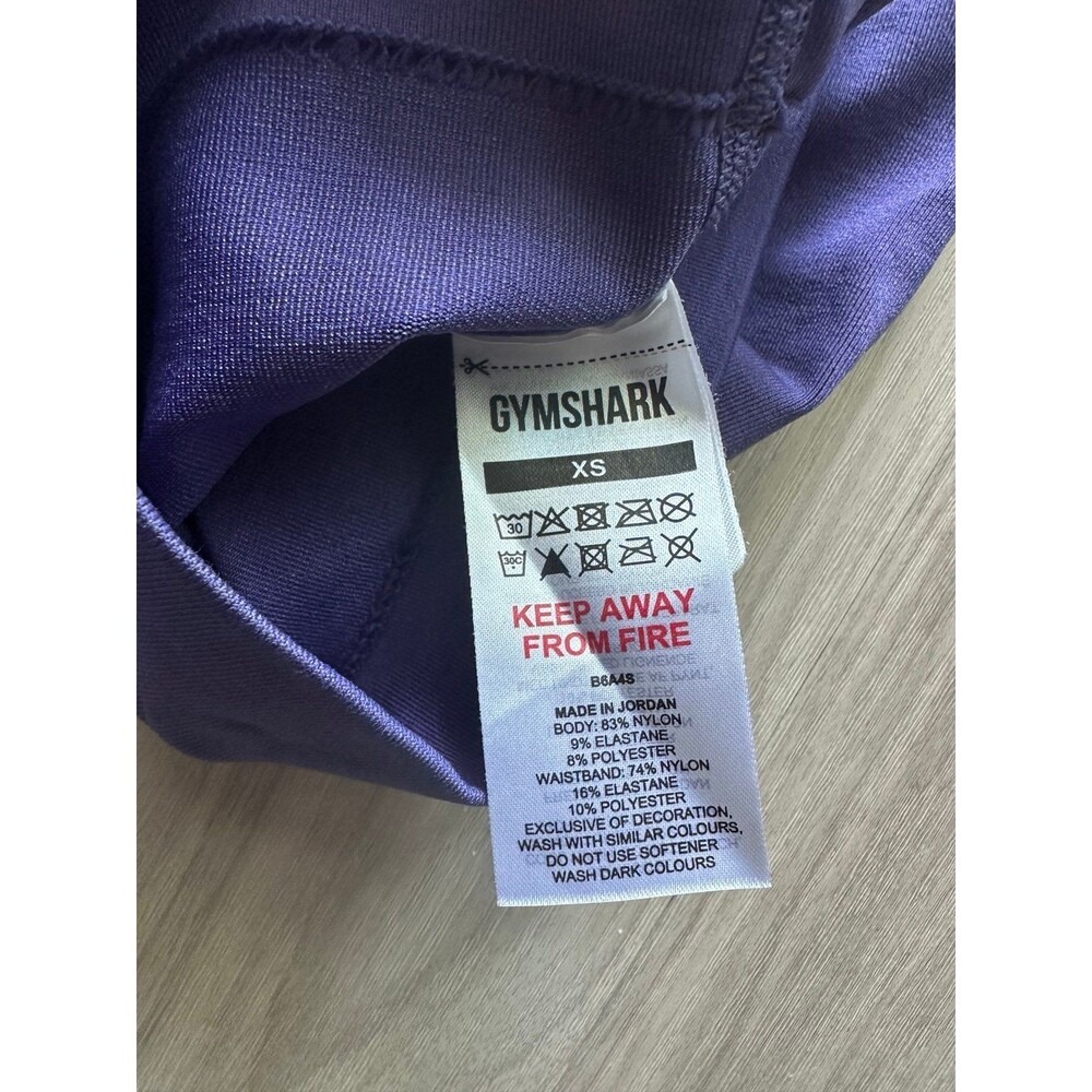 Gymshark Sweat Seamless Shorts Galaxy Purple size XS Workout Activewear - Picture 3 of 3